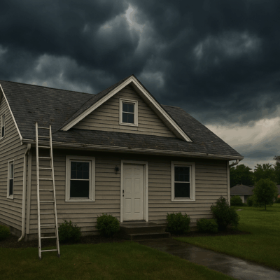 NJ Roof with Storm Damage – South Jersey Summer Storms