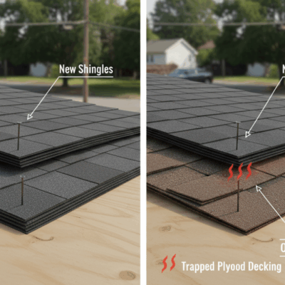_The Hidden Dangers of Re-Roofing Over Old Shingles (Roof Over Myth) for NJ Homes