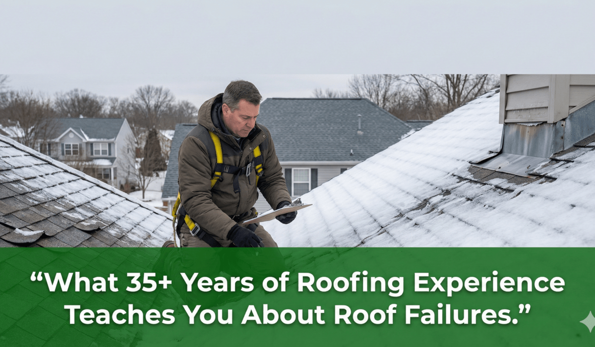 What 35+ Years of Roofing Experience Teaches You About Roof Failures