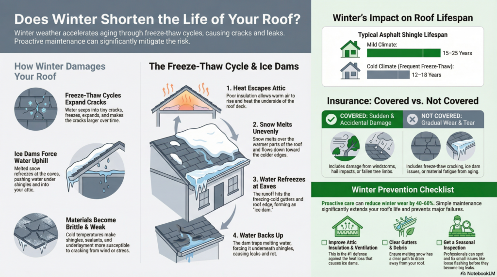 Does Winter Shorten the Life of Your Roof? What the Data Shows