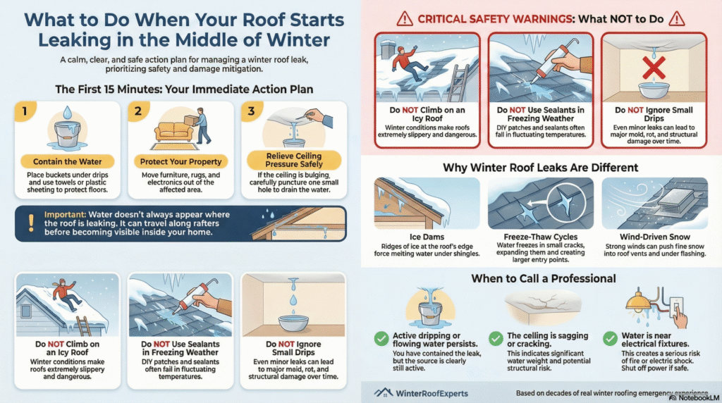Winter Roof Leak Action Plan