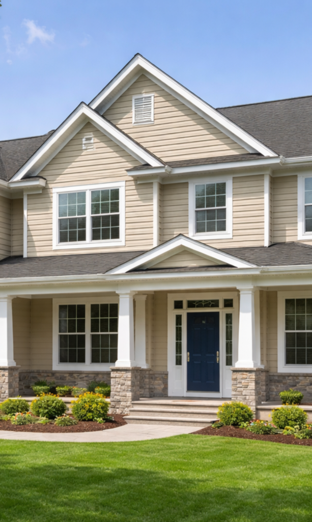 New siding installation on a residential home in Turnersville, NJ
